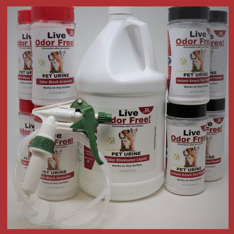 Live Odor Free!® 10x10 Pet Urine Room Kit
