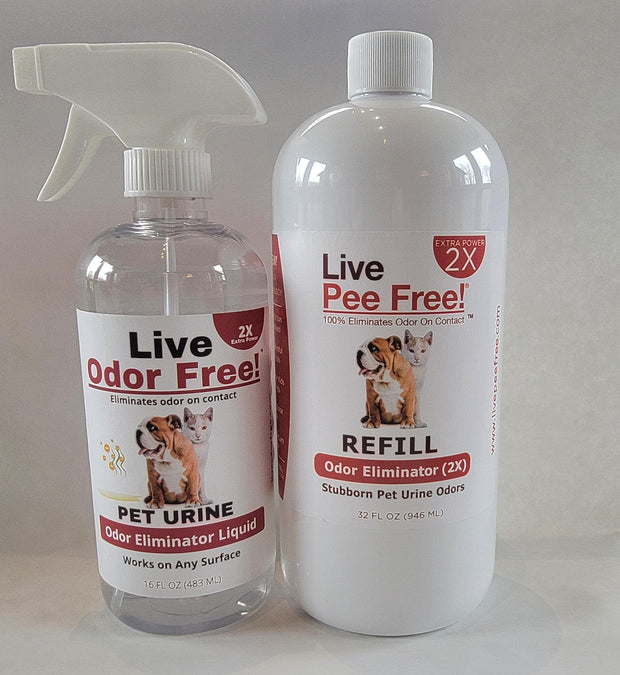SALE: 16oz + 32 oz Refill - Pet Urine Eliminator - Dog or Cat