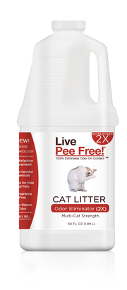 Anti-Parvo or Feline Virus + Live Odor Free!® - Dog Urine or Cat Litter - 64 oz. w/ Sprayer