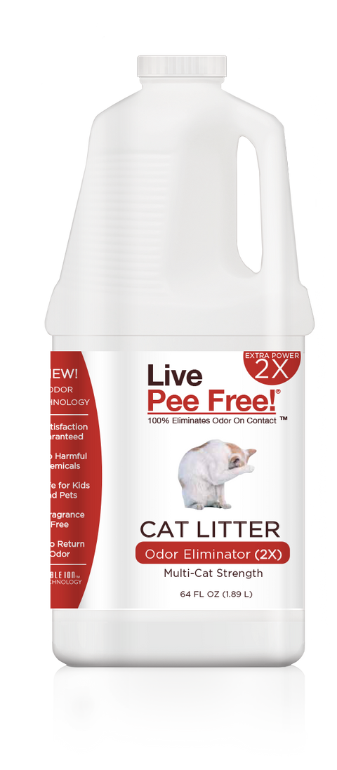 Anti-Parvo or Feline Virus + Live Odor Free!® - Dog Urine or Cat Litter - 64 oz. w/ Sprayer