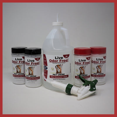 Live Odor Free!® 5x5 Pet Urine Area Kit