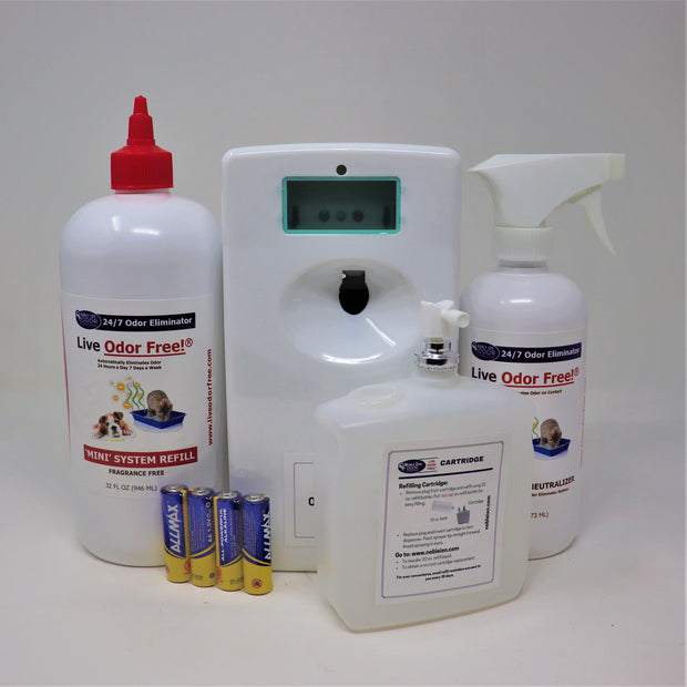 Live Odor Free!®24/7 Mini Odor Eliminator System Kit