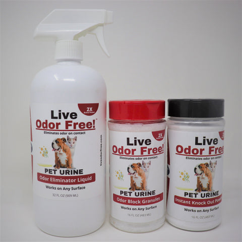 Live Odor Free!® 2x2 Pet Urine Spot Kit