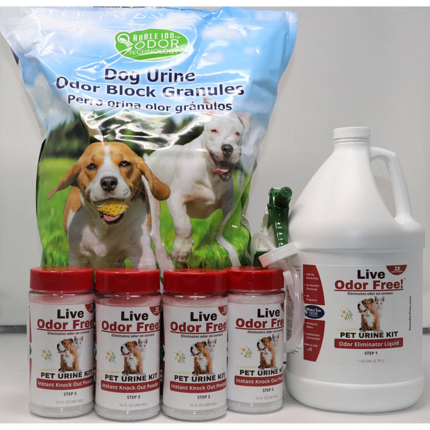 Live Odor Free!® Pet Urine Outdoor and Yard Kit