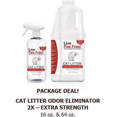 Live Odor Free!® Cat Litter 2X - 16 oz. + 64 oz. - Package Deal