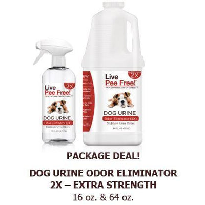Live Odor Free!® Dog Urine 2X - 16oz. + 64oz. - Package Deal